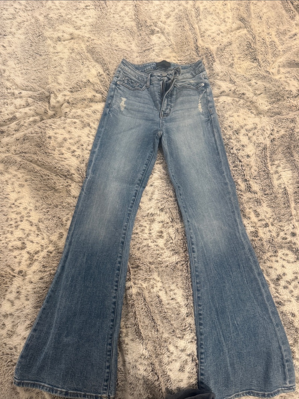 Lucky Brand Light Blue Flare Jeans (long) 26x32